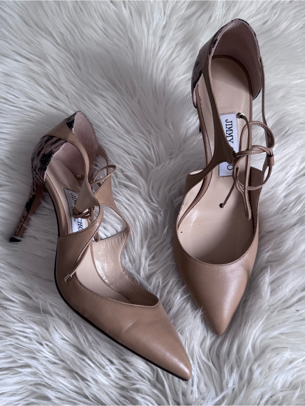 Jimmy Choo Vanessa Cutout Leather Pumps